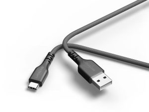 HAMA uRage Кабел USB uFlex, USB-A - USB-C, 2.20 m, черен