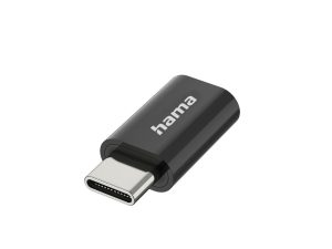 HAMA Адаптер, Micro-USB - USB-C, USB 2.0, OTG, 480 Mbit/s