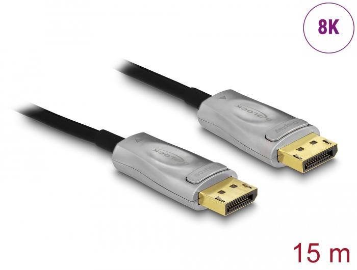 Оптичен кабел Delock, Активен, DisplayPort 1.4, 8K, 15 m - Image 2