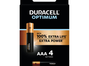 Алкална батерия DURACELL OPTIMUM  MX2400 LR03 AAA /4 бр. в блистер/ 1.5V