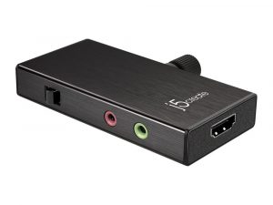 Кепчер адаптер j5 create JVA02, HDMI към USB-C, PD, Черен