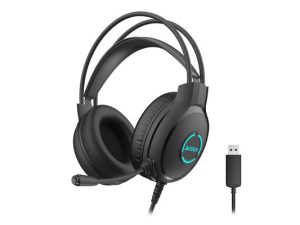 Слушалки с микрофон A4TECH Fstyler FH300U, LED Backlit, Черни