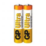 Алкална батерия GP ULTRA LR03, AAA, 2 бр. в опаковка / shrink, 1.5V, 24AU