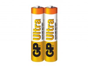 Алкална батерия GP ULTRA LR03, AAA, 2 бр. в опаковка / shrink, 1.5V, 24AU