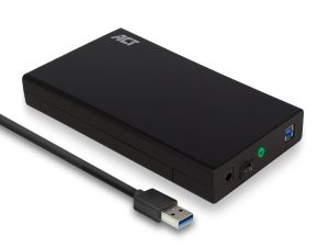 Чекмедже за твърд диск ACT AC1405, 3.5", SATA, USB 3.1 Gen1 (USB 3.0), Черен