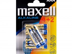 Алкална батерия MAXELL LR03 AAA 1,5V /4+2 бр. в опаковка