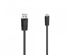 Кабел HAMA USB-A мъжко - USB-B mini мъжко, 1.5 м