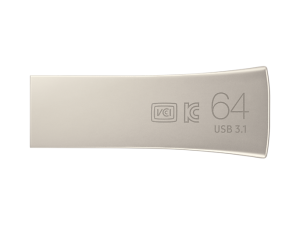 USB памет Samsung BAR Plus, 64GB, USB-A, Сребриста
