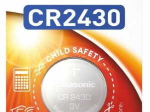 Бутонна батерия литиева PANASONIC CR2430, 3V,  1 бр. в блистер, цена за 1 бр.