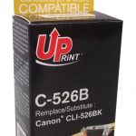 Мастилница UPRINT CLI526 CANON, С чип, Черен