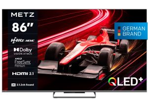 Телевизор METZ 86MQE8000Z, 86"(217 см), QLED, Google TV, 4K/UHD, 144Hz