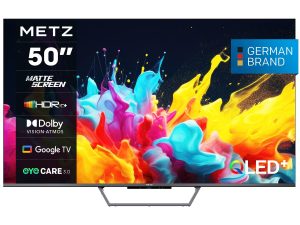 Телевизор METZ 50MQE7600Z, 50"(126 см), QLED+,Anti-Glare Google TV, 4K/UHD, 60Hz