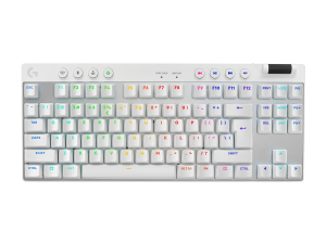 Геймърска механична клавиатура Logitech G Pro X TKL White - Tactile