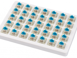 Суичове за механична клавиатура Keychron Cherry MX, Blue, RGB, Switch Set 35 броя