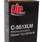 Мастилница UPRINT CLI-551XL CANON, С чип, Magenta