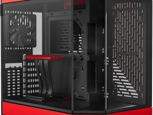 Кутия HYTE Y60 Tempered Glass, Mid-Tower, Черно и Червено