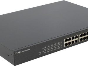 Суич ZYXEL GS1900-24HP, 24 портов управляем PoE, за монтаж в шкаф