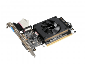 Видео карта GIGABYTE GV-N710D3-2GL, 2GB, GDDR3, 64 bit, DVI-D, D-Sub, HDMI, rev 1.0