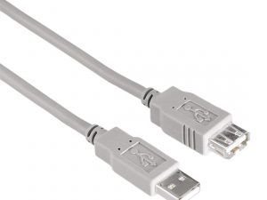 Удължителен кабел HAMA, USB-A женско - USB-A мъжко, 1.5 м, булк опаковка