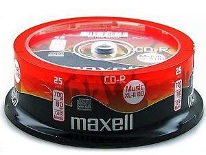 CD-R Music XL-II MAXELL, 700MB, 80 min, 25 бр