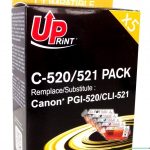 Мастилница UPRINT комплект CANON PGI-520 + CLI-521BK/C/M/Y XL