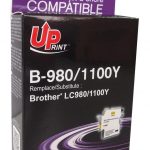 Мастилница UPRINT LC980/1100 BROTHER, Yellow