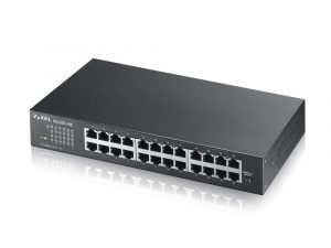 Суич ZYXEL GS1100-24E, 24 портов, Gigabit, за монтаж в шкаф