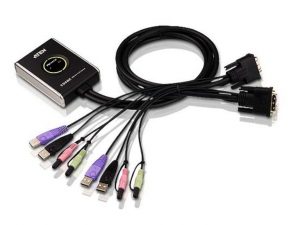 KVM суич ATEN CS682 - 4x USB A, 2x DVI, 4x 3.5mm jack