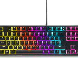 Геймърска механична клавиатура Spartan Gear Lochos 2 RGB TKL, Черна