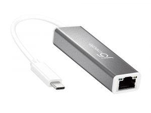 Мрежова карта j5Create JCE133G, Тип USB-C 3.1 Gen1, Gigabit Ethernet, Сив