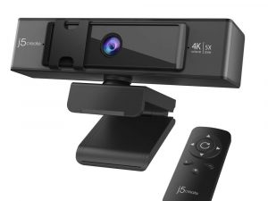 Уеб камера j5create JVCU435, 4K UltraHD, Микрофон, USB, 5x Digital Zoom, Remote Control