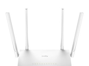 Безжичен рутер CUDY WR1300, Двубандов AC1200, 300+867 Mbps, 5x10/100/1000, Бял
