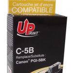 Мастилница UPRINT PGI-5 CANON, С чип, Черен