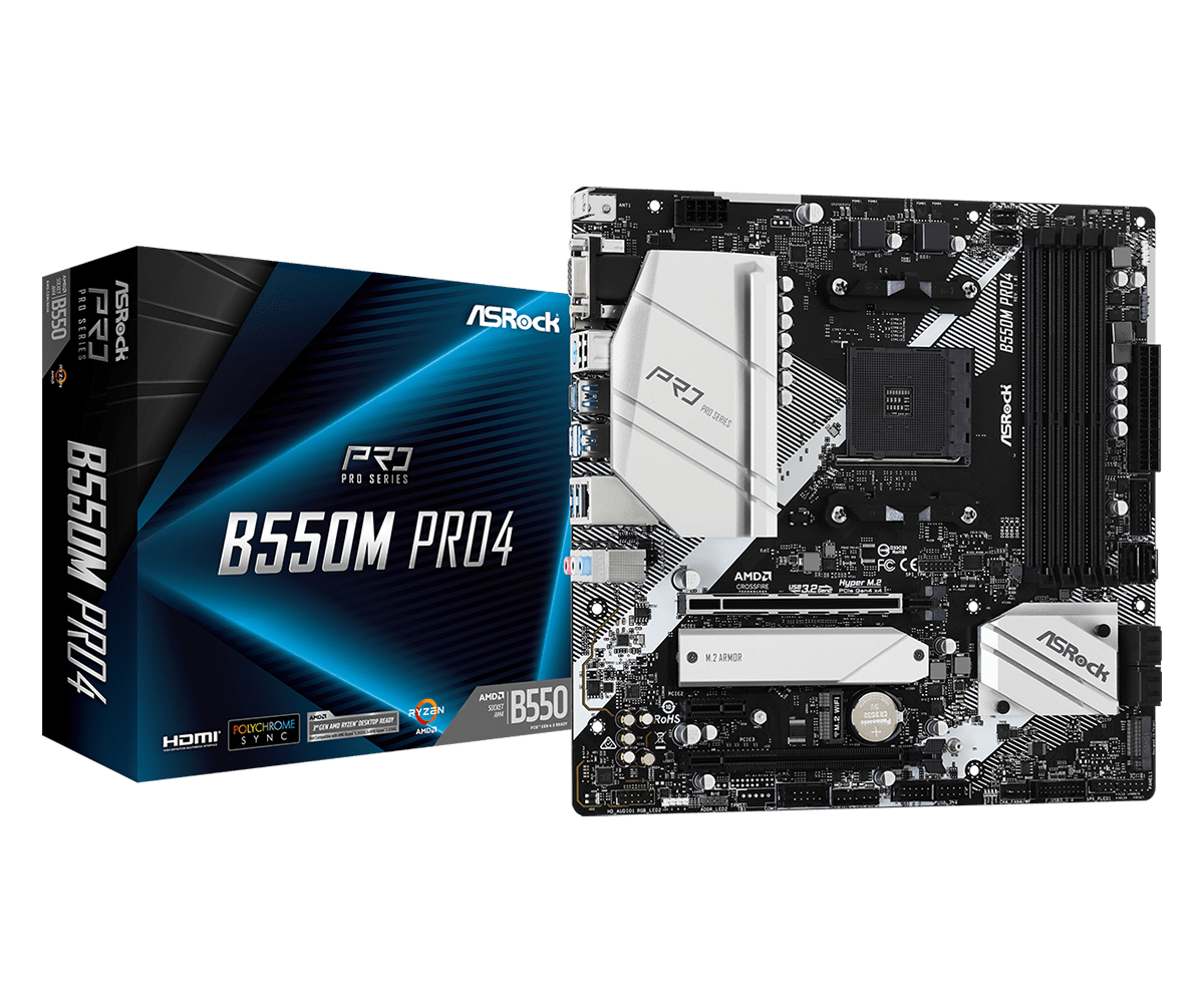 Дънна платка ASRock B550M Pro4, AM4 - Image 5