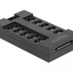 RGB хъб Delock, 10 портов ARGB LEDs, Черен