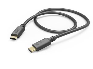 HAMA Кабел USB-C мъжко - USB-C мъжко, 1.0 м, 480 MBit/s, Черен