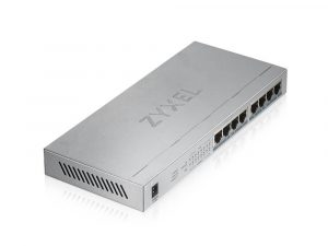 Суич ZyXEL GS1008-HP, 8-портов гигабитов неуправляем PoE+, 60W