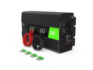 Инвертор GREEN CELL, 12/220V,  DC/AC, 1000W/2000W, Чиста синусоида
