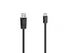 Кабел HAMA USB 3.2 Gen 2, USB-C мъжко - USB-A мъжко, 1 м, 10 Gbit/s.,3А