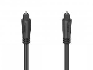 Аудио оптичен кабел Hama ODT plug (Toslink), 1.5 m, Черен