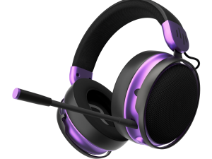 Геймърски безжични слушалки Dark Project Sono Wireless - Black/Violet