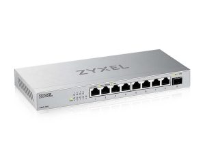 Суич ZyXEL XMG-108, 8 портов 2,5Gb + 1xSFP+, неуправляем