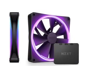 Комплект вентилатори NZXT F140 RGB Duo Black2бр, RGB Контролер