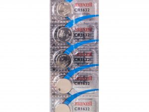 Бутонна батерия литиева CR1632 3V, 5бр. в блистер /цена за 1 бр./ MAXELL
