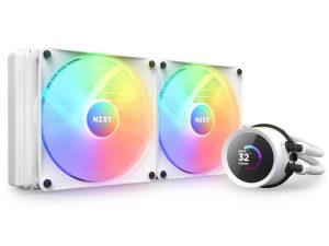 Охладител за процесор NZXT Kraken 280 RGB White, LCD Display