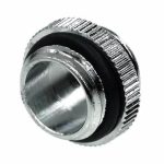 Адаптер Alphacool HF, Двоен нипел, G1/4 - G1/4, О-пръстен, Сребрист