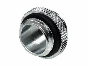 Адаптер Alphacool HF, Двоен нипел, G1/4 - G1/4, О-пръстен, Сребрист
