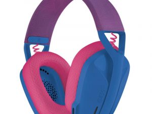 Геймърски безжични слушалки Logitech G435 Lightspeed Wireless, Микрофон, Син/Розов
