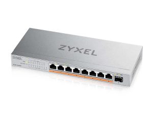 Суич ZyXEL XMG-108HP  8 портов 2,5Gb + 1xSFP+, 100W PoE++, неуправляем