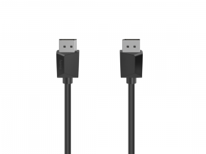 Кабел HAMA 200697, DisplayPort мъжко - DisplayPort мъжко, 3 m, Ultra-HD 4K, Двойно-екраниран, Черен